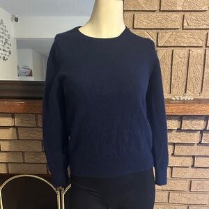 Navy Blue Cashmere Sweater - FITS XXS Or  Size 14 Kids